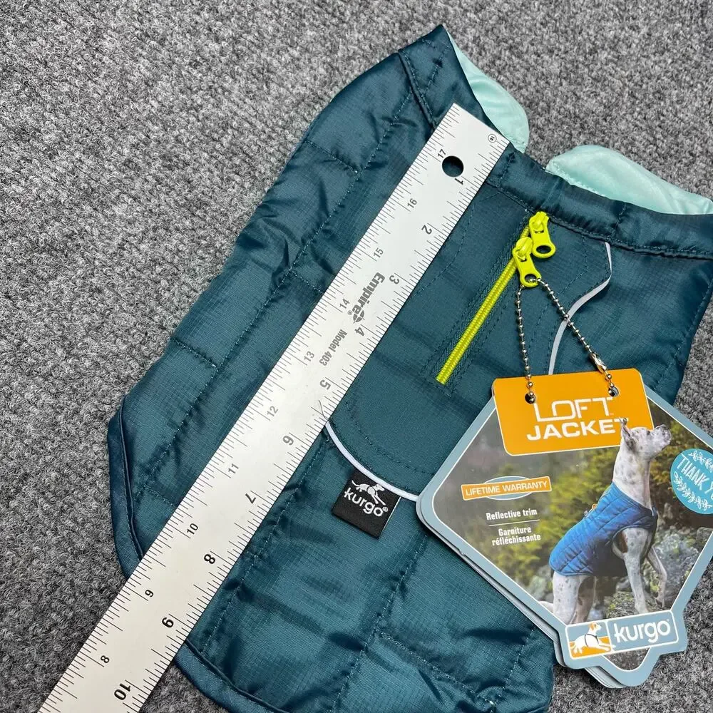 Kurgo Loft Jacket Reversible Dog Coat For Cold Weather Water-Resistant XS NWT